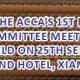 Minutes of The ACCA’s 1St Management Committee Meeting (2017 – 2019)